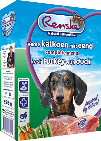 Renske Fresh Meat Dinde/Canard 395 GR (10 pièces)