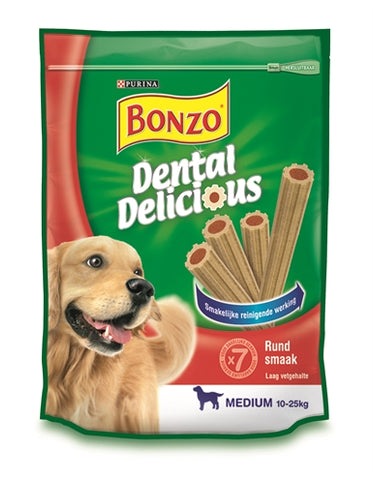 Bonzo Dental Delicious Rund Smaak 6X200 GR (6 stuks)