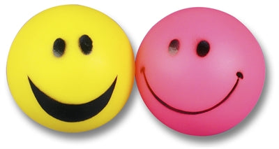 Boule Smiley en vinyle Happy Pet 6,5 x 6,5 x 6,5 cm
