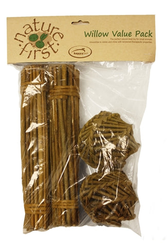 Happy Pet Willows Value Pack 2 bâtons/2 balles 26 x 9 x 9 cm
