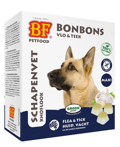 Biofood Graisse de Mouton Maxi Bonbons Ail 40 PCS