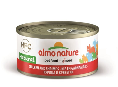 Almo Nature Cat Kip/Garnaal 70 GR (24 stuks)