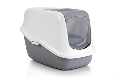 Savic Litter Box Nestor Grey/White 56X39X38.5 CM