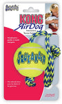 Kong Squeakair Ball With Rope Yellow / Blue 52X6.5X6.5 CM
