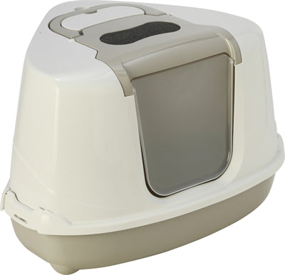 Moderna Corner Litter Box Flip Beige 56X45X39 CM