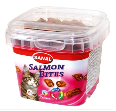 Sanal Cat Salmon Bites Cup 75 GR