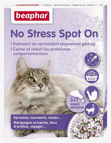 Beaphar No Stress Spot On Calms And Encourages Good Cat Behavior 3 PIP